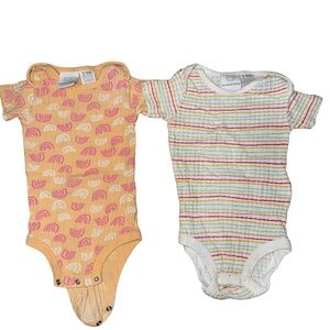 Koala Baby 3-6M Onesie Bundle Rainbow Print Short Sleeve Bodysuits